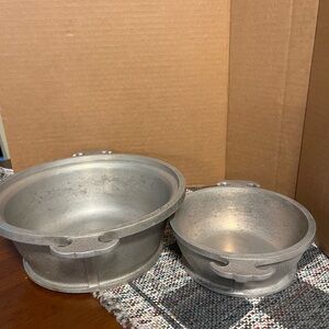 Vintage Guardian Service Cookware Heavy Hammered Aluminum set of 2